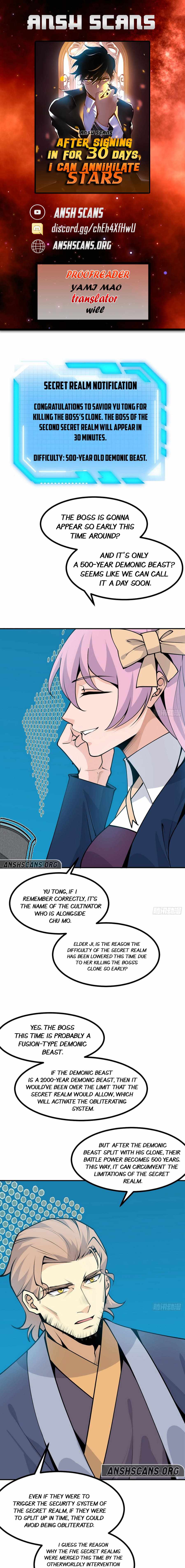After Signing In For 30 Days, I Can Annihilate Stars Chapter 40 1